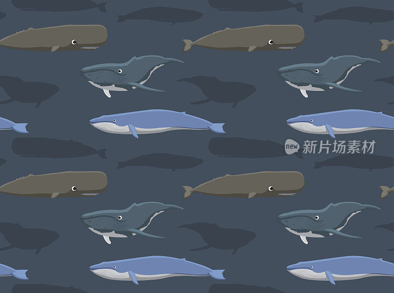Whale Seamless Wallpaper 2